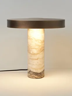 Westwing Collection Lámpara de mesa LED de mármol Eske