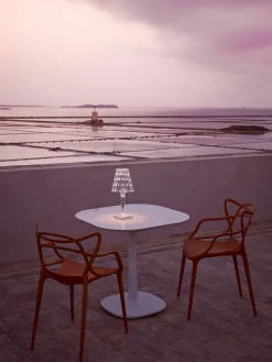 Kartell Lámpara de mesa LED regulable Big Battery, Al 37 cm^ Lámparas De Mesa De Exterior|Lámparas De Techo