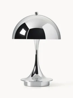 Louis Poulsen Lámpara de mesa LED regulable Panthella de diseño Verner Panton, 24 cm, portátil