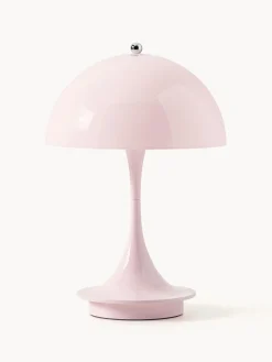 Louis Poulsen Lámpara de mesa LED regulable Panthella de diseño Verner Panton, 24 cm, portátil