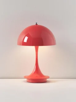 Louis Poulsen Lámpara de mesa LED regulable Panthella de diseño Verner Panton, 24 cm, portátil^ Lámparas De Mesa|Lámparas De Techo