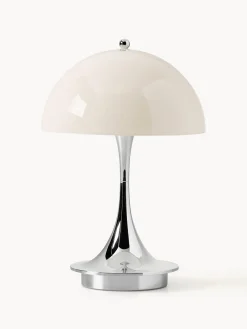 Louis Poulsen Lámpara de mesa LED regulable Panthella de diseño Verner Panton, 24 cm, portátil