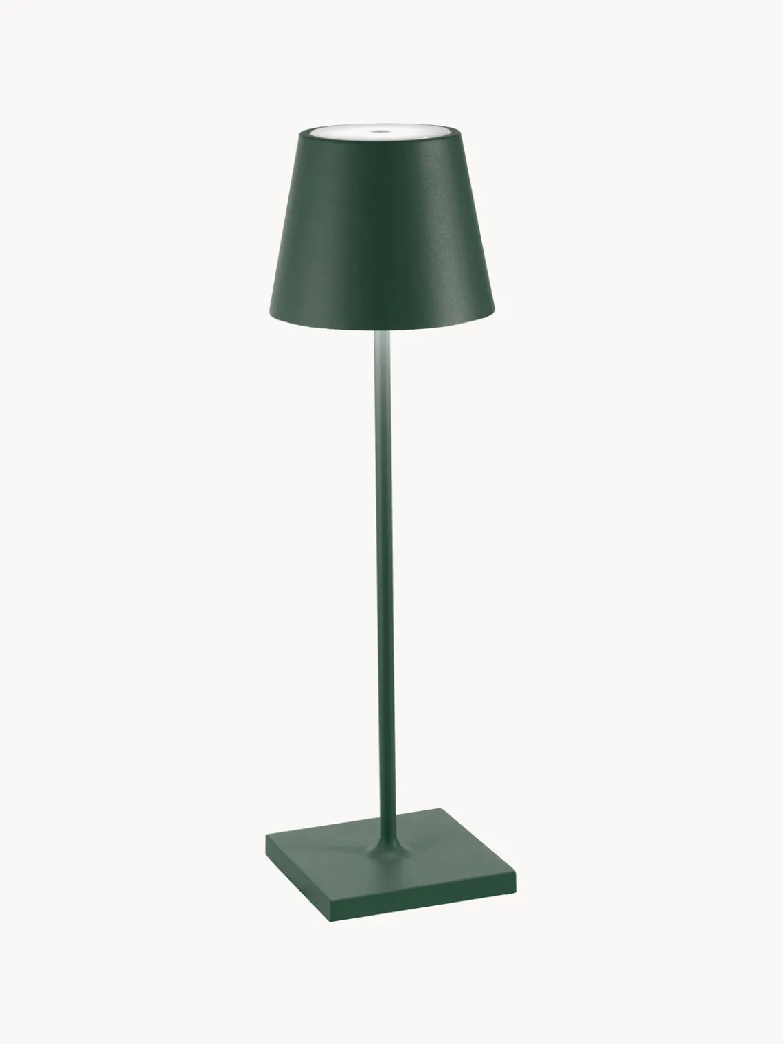 Zafferano Lámpara de mesa LED regulable Poldina, portátil