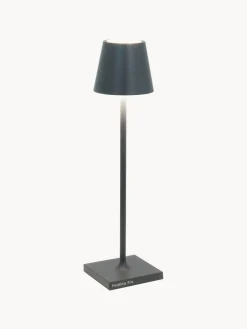 Zafferano Lámpara de mesa LED regulable Poldina, portátil