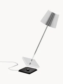 Zafferano Lámpara de mesa LED regulable Poldina, portátil