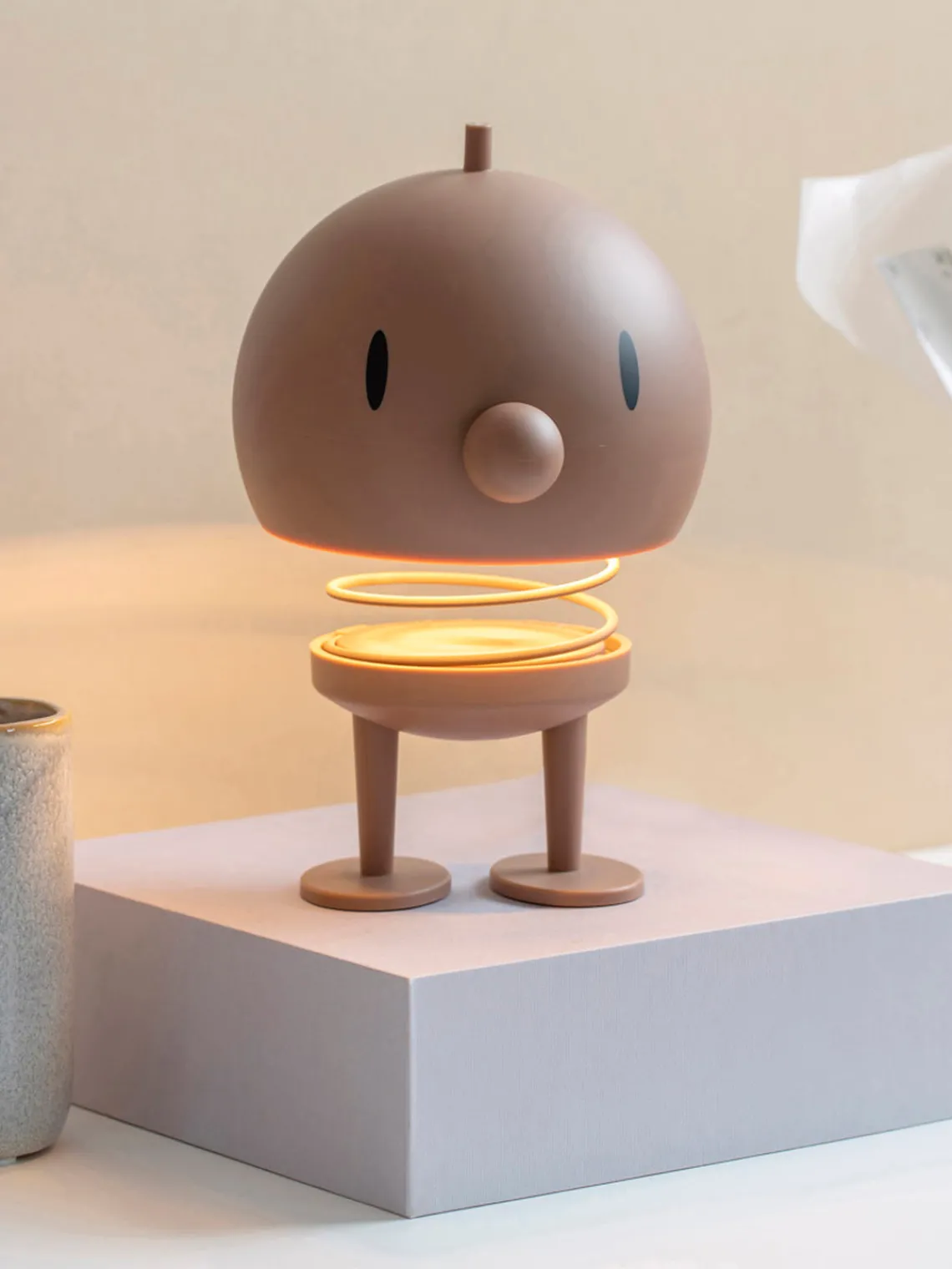 Hoptimist Lámpara de mesa LED regulable Choco, portátil^ Lámparas De Mesa|Lámparas De Mesita De Noche