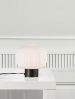 Lámpara de mesa pequeña de vidrio opalino Charles^ Lámparas De Mesa|Lámparas De Techo