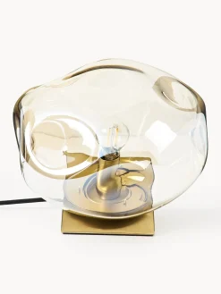Westwing Collection Lámpara de mesa pequeña de vidrio Amora