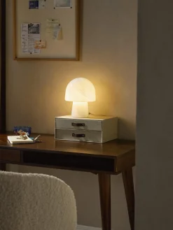 Westwing Collection Lámpara de mesa pequeña en look mármol Talia^ Lámparas De Mesa|Lámparas De Techo