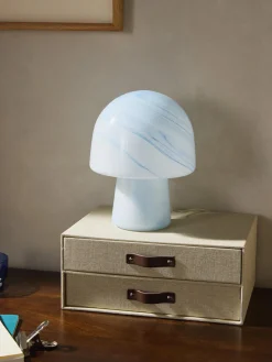 Westwing Collection Lámpara de mesa pequeña en look mármol Talia^ Lámparas De Mesa|Lámparas De Techo