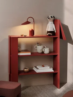 Ferm Living Lámpara de mesa pequeña LED regulable Arum, portátil^ Lámparas De Mesa|Lámparas De Techo