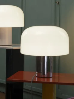 Flos Lámpara de mesa regulable de cristal opalino Bellhop^ Lámparas De Mesa|Lámparas De Techo