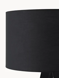 Westwing Collection Lámpara de pie con pantalla de madera maciza Jake