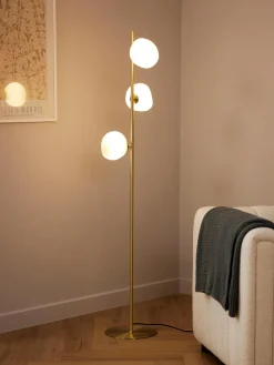 Westwing Collection Lámpara de pie de vidrio opalino Josie^ Lámparas De Pie|Lámparas De Techo