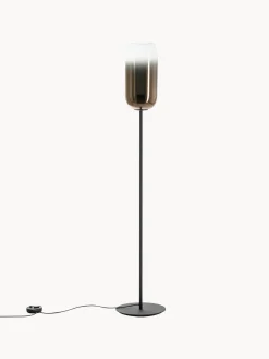 Artemide Lámpara de pie de vidrio soplado artesanalmente Gople