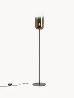 Artemide Lámpara de pie de vidrio soplado artesanalmente Gople