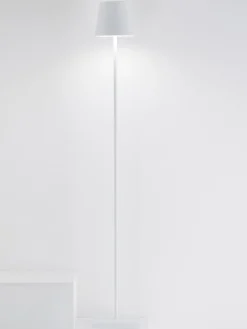 Zafferano Lámpara de pie pequeña LED regulable Poldina, altura regulable^ Lámparas De Pie|Lámparas De Techo