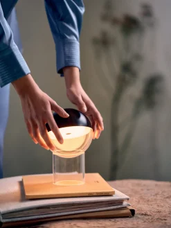 Frandsen Lámpara de sobremesa LED regulable Pila, portátil^ Lámparas De Mesa|Lámparas De Techo