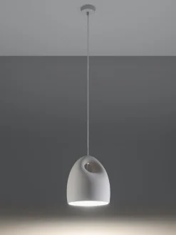 Lámpara de techo artesanal pequeña de cerámica Sativa