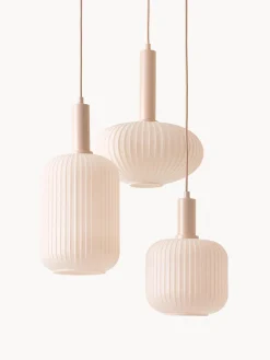 Westwing Collection Lámpara de techo cluster de vidrio opalino Candela 2