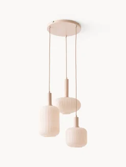 Westwing Collection Lámpara de techo cluster de vidrio opalino Candela 2