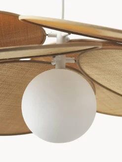 Westwing Collection Lámpara de techo con adornos de fibras naturales Milani