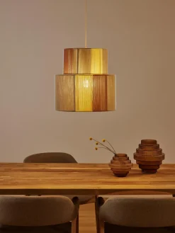 Westwing Collection Lámpara de techo de hilos de lino Lace^ Lámparas De Techo|Lámparas De Techo