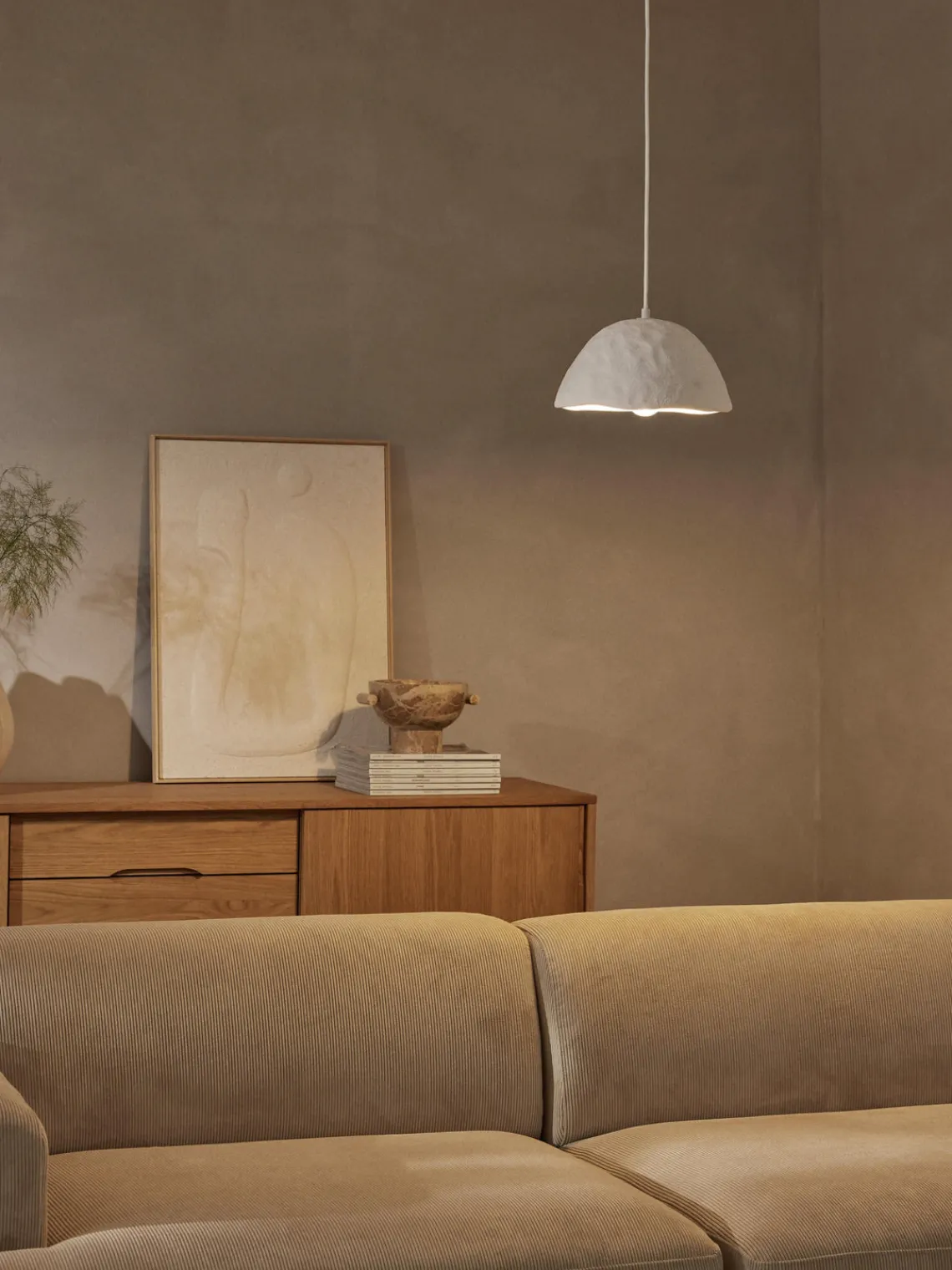 Westwing Collection Lámpara de techo de hormigón Selin