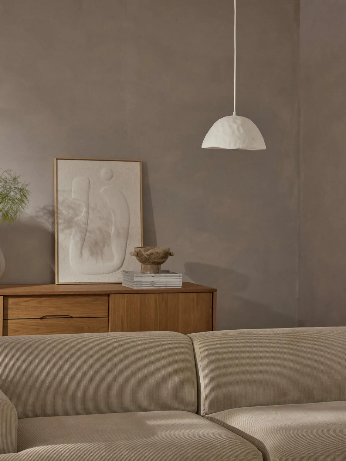 Westwing Collection Lámpara de techo de hormigón Selin