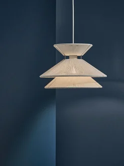 Frandsen Lámpara de techo de lino Kiku