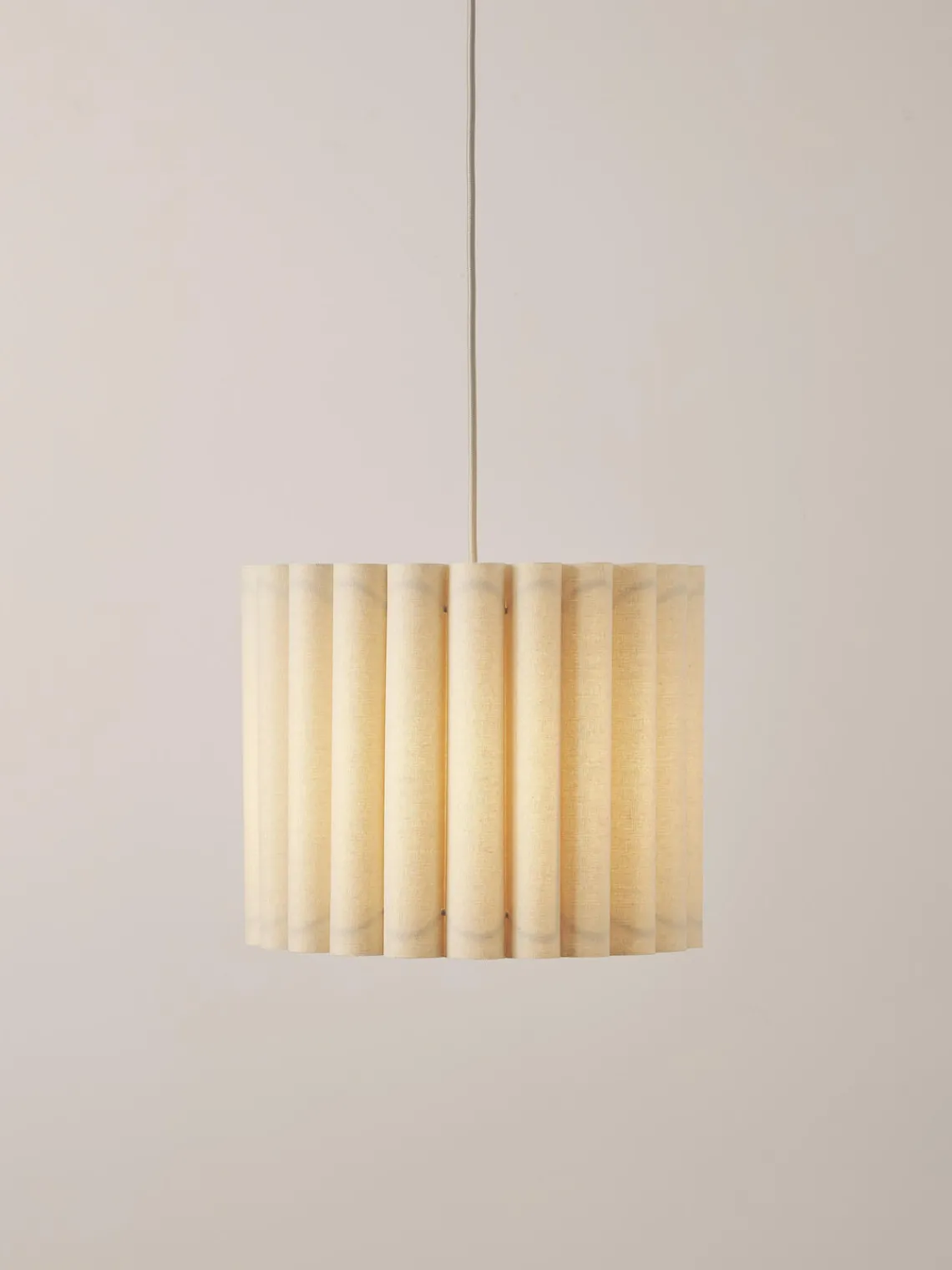 Westwing Collection Lámpara de techo de lino Lucina