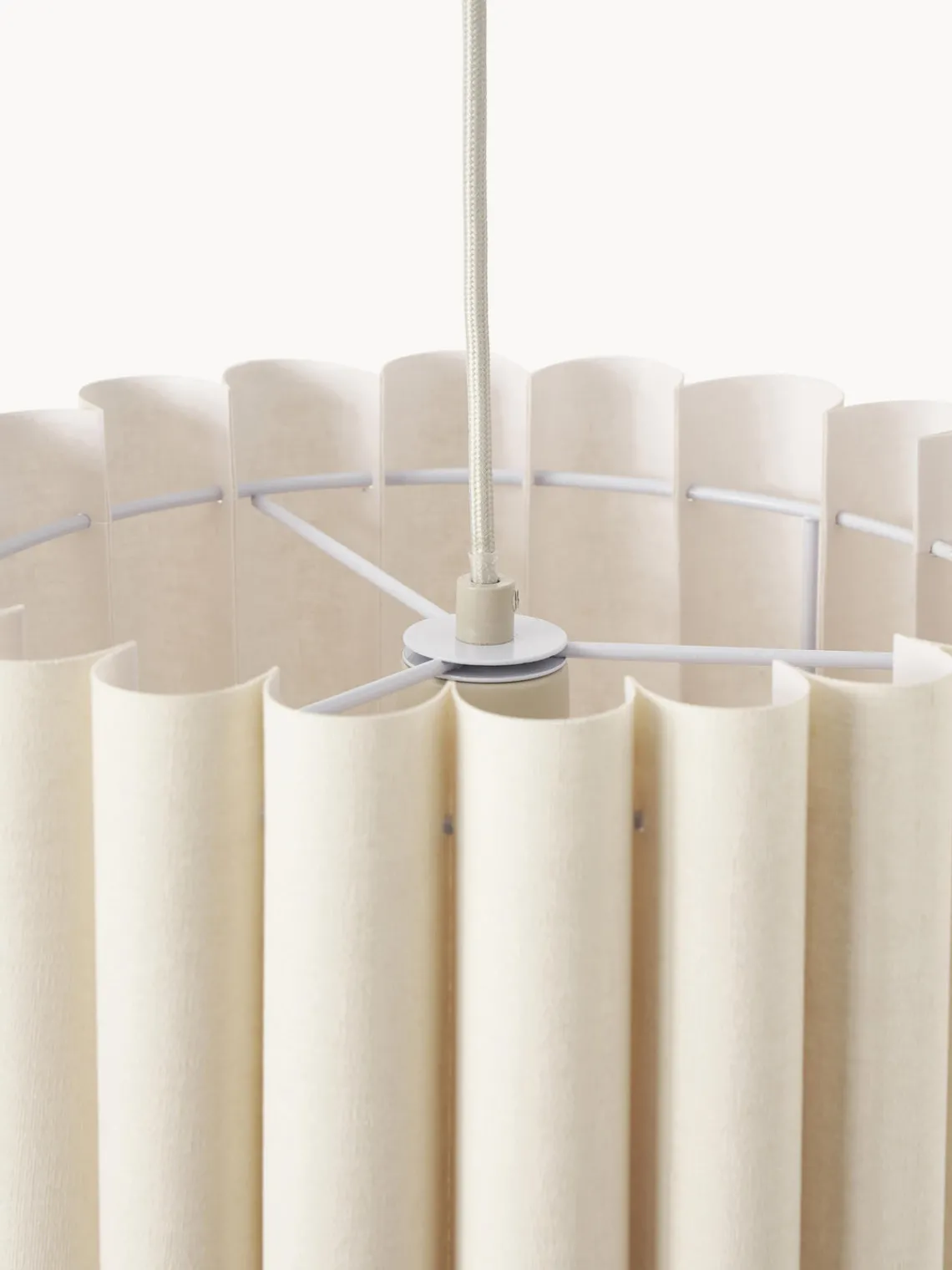 Westwing Collection Lámpara de techo de lino Lucina