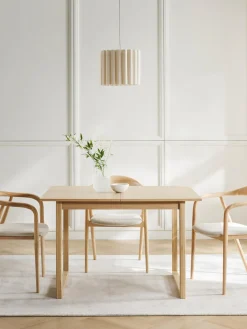 Westwing Collection Lámpara de techo de lino Lucina