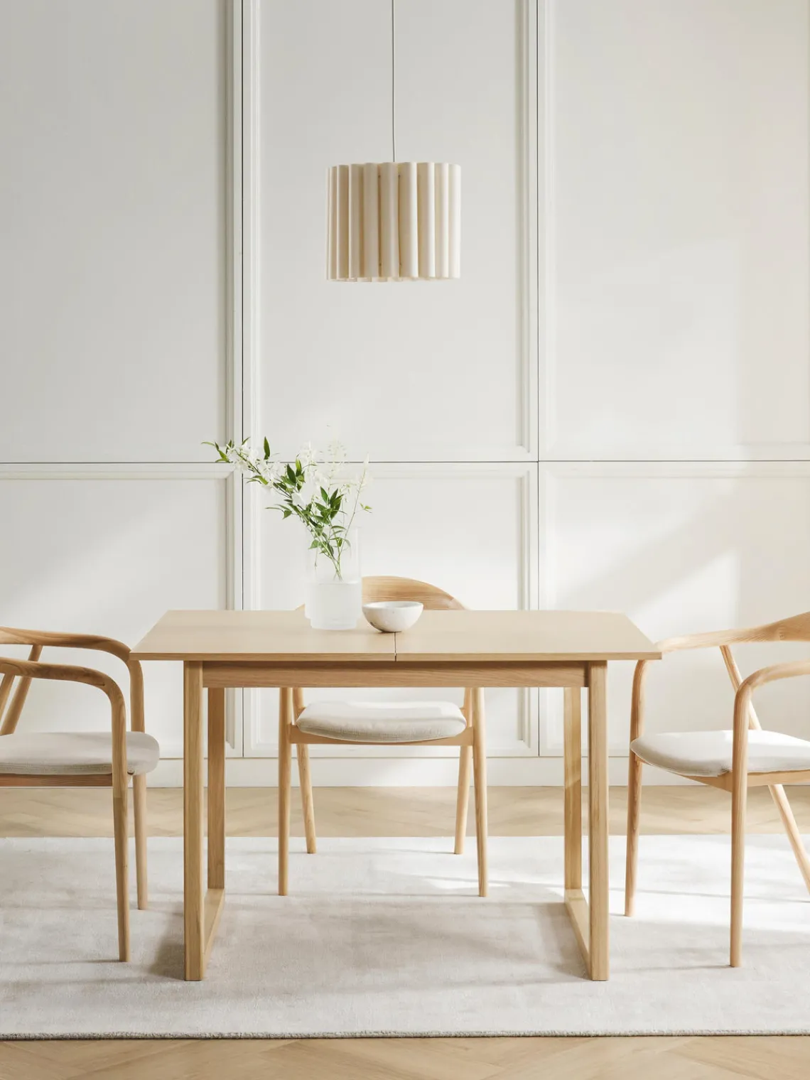 Westwing Collection Lámpara de techo de lino Lucina