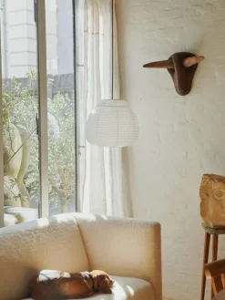 Made By Hand Lámpara de techo de papel de arroz Paper