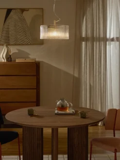 Westwing Collection Lámpara de techo de vidrio acanalado Emmi^ Lámparas De Techo|Lámparas De Techo