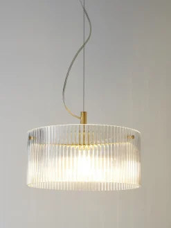 Westwing Collection Lámpara de techo de vidrio acanalado Emmi^ Lámparas De Techo|Lámparas De Techo