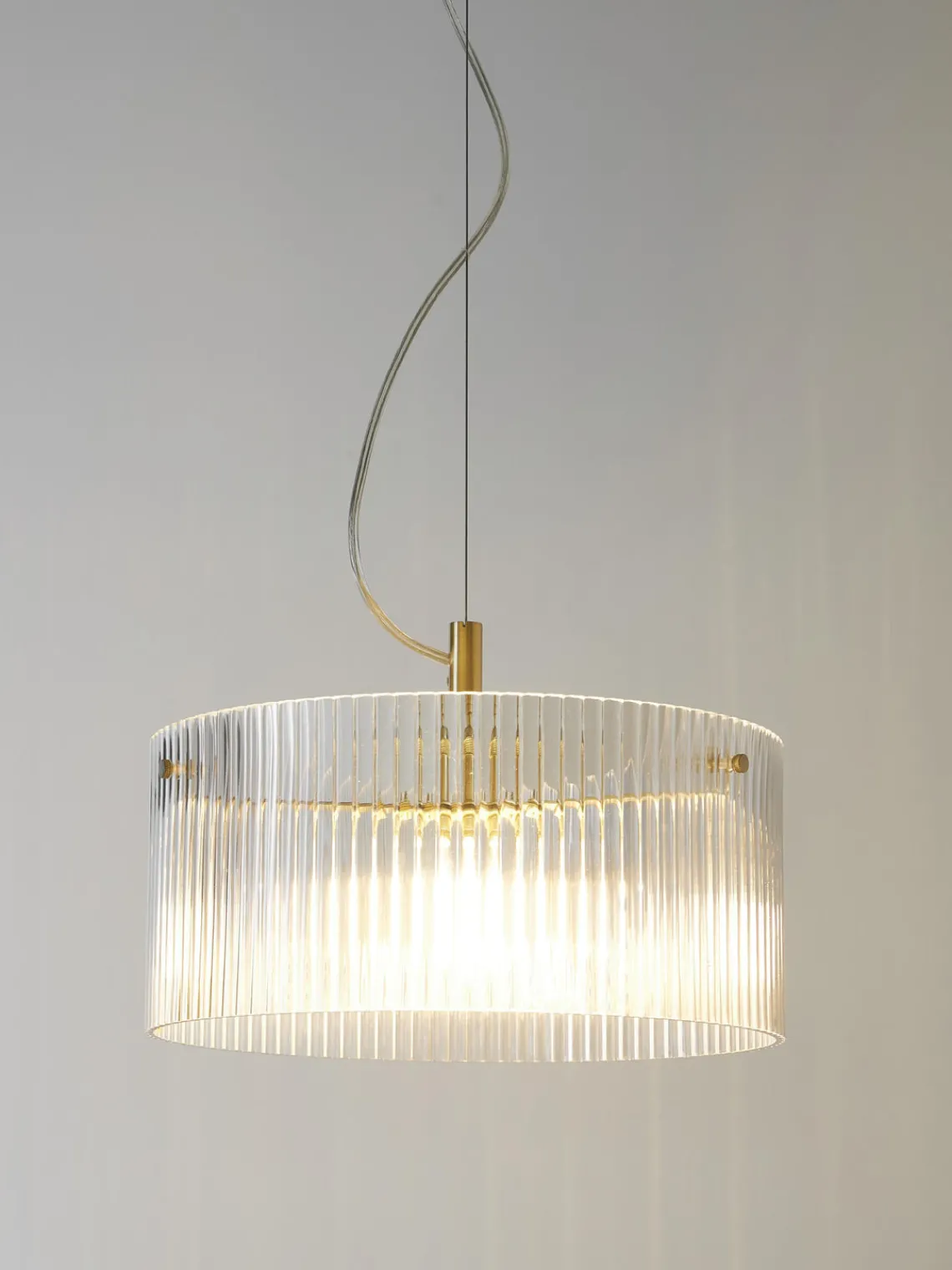 Westwing Collection Lámpara de techo de vidrio acanalado Emmi^ Lámparas De Techo|Lámparas De Techo