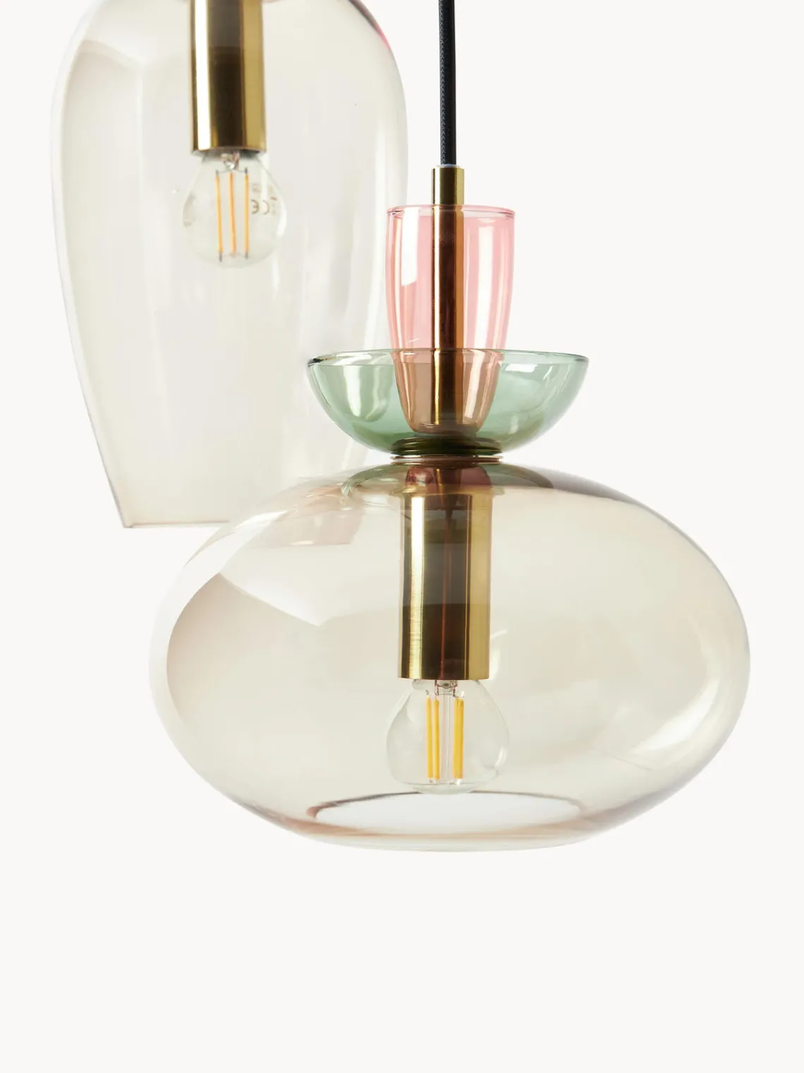 Westwing Collection Lámpara de techo de vidrio Nyra^ Lámparas De Techo|Lámparas De Techo