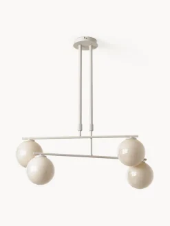 Westwing Collection Lámpara de techo de vidrio opalino Atlanta