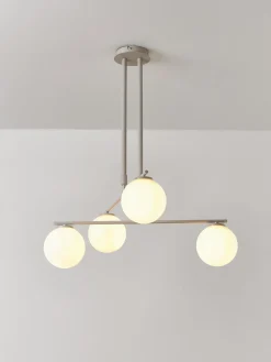 Westwing Collection Lámpara de techo de vidrio opalino Atlanta