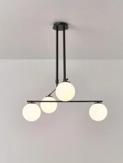 Westwing Collection Lámpara de techo de vidrio opalino Atlanta^ Lámparas De Techo|Lámparas De Techo