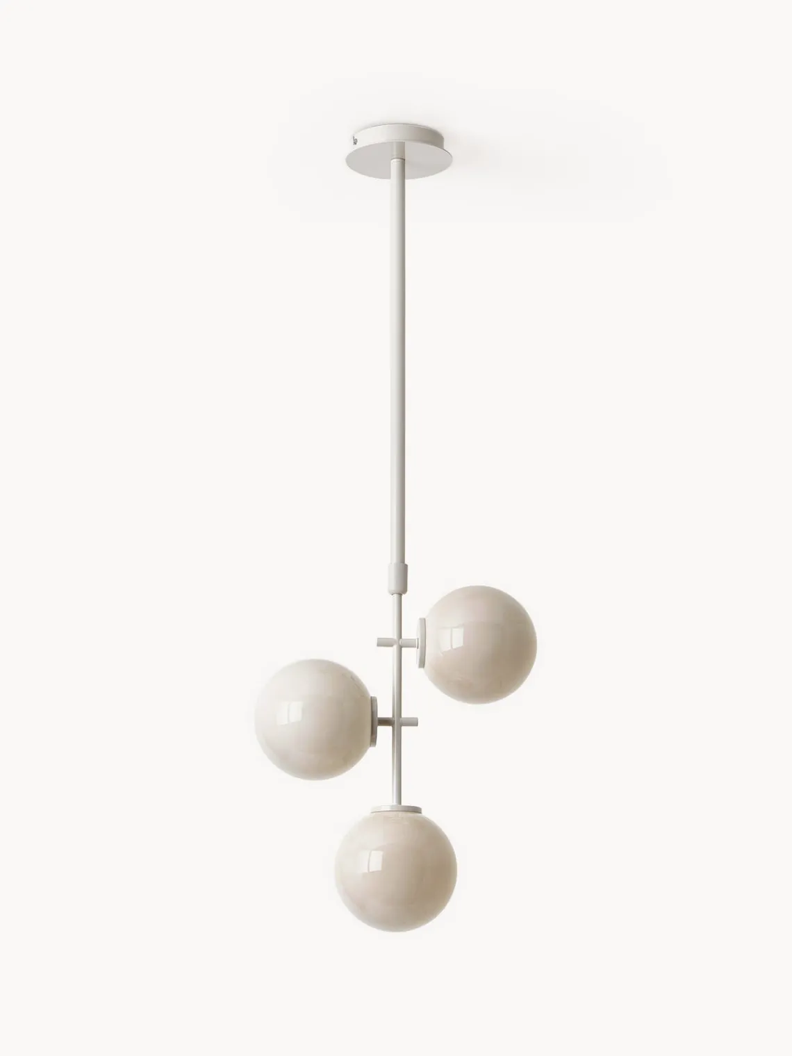 Westwing Collection Lámpara de techo de vidrio opalino Atlanta