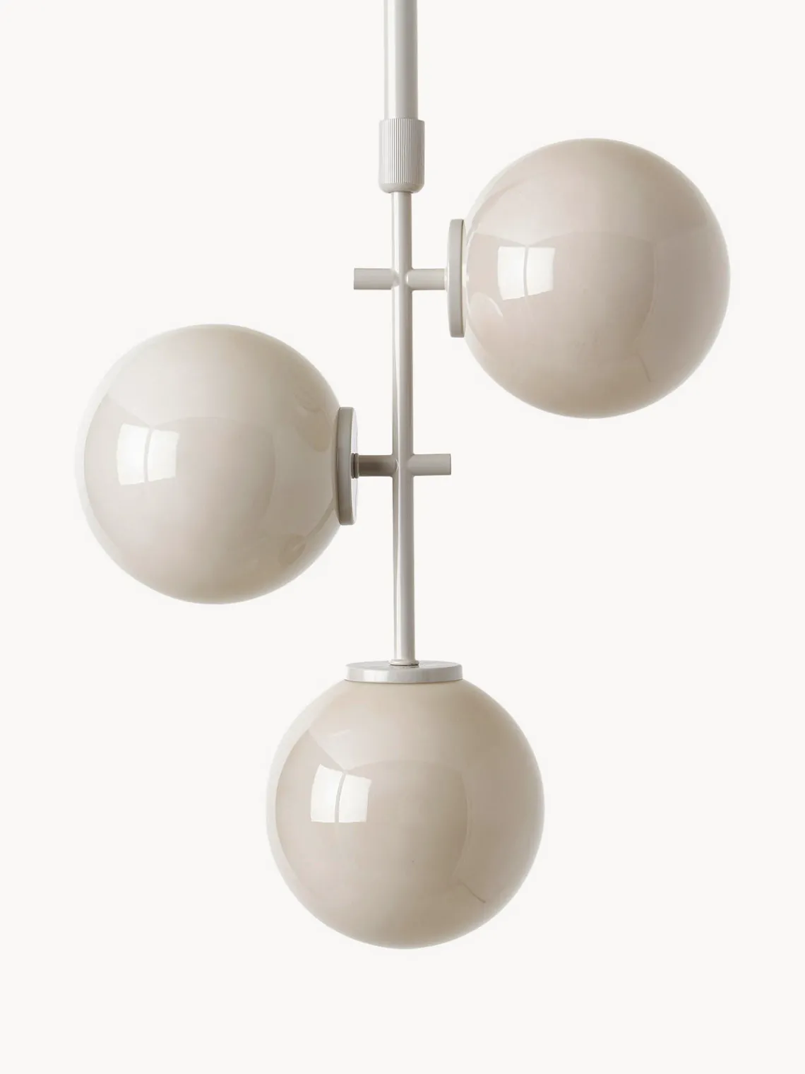 Westwing Collection Lámpara de techo de vidrio opalino Atlanta