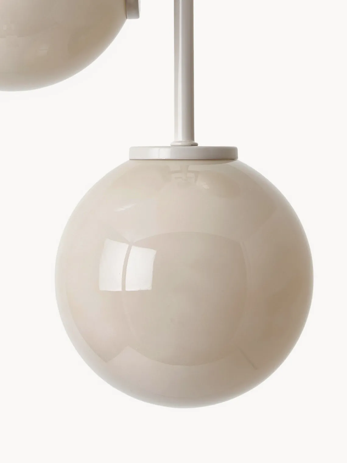 Westwing Collection Lámpara de techo de vidrio opalino Atlanta