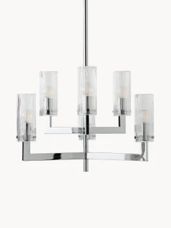 Westwing Collection Lámpara de techo de vidrio estriado Emmi