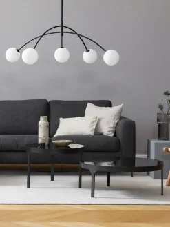 Markslöjd Lámpara de techo grande de vidrio opalino Heaven