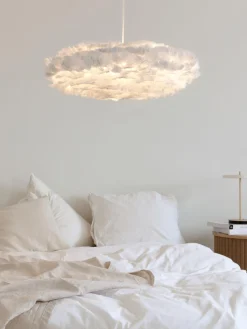 UMAGE Lámpara de techo grande de plumas Eos Esther, tamaños diferentes