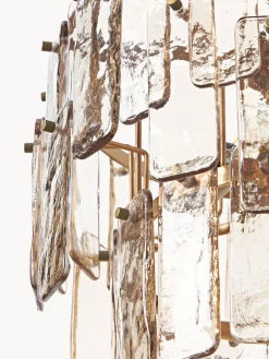 Westwing Collection Lámpara de techo grande de vidrio Cersei