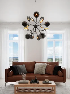 By Rydéns Lámpara de techo grande LED Turno, con discos difusores^ Lámparas De Techo